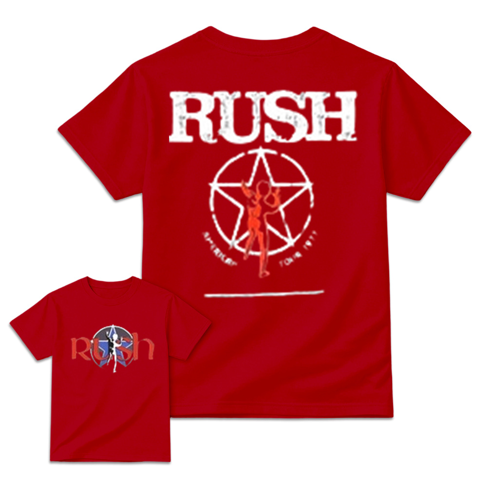 Classic Rock Starman Logo T-Shirt - Vintage Retro Double Sided Concert Graphic Tee
