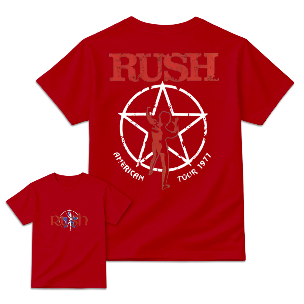 Classic Rock Starman Logo T-Shirt - Vintage Retro Double Sided Concert Graphic Tee