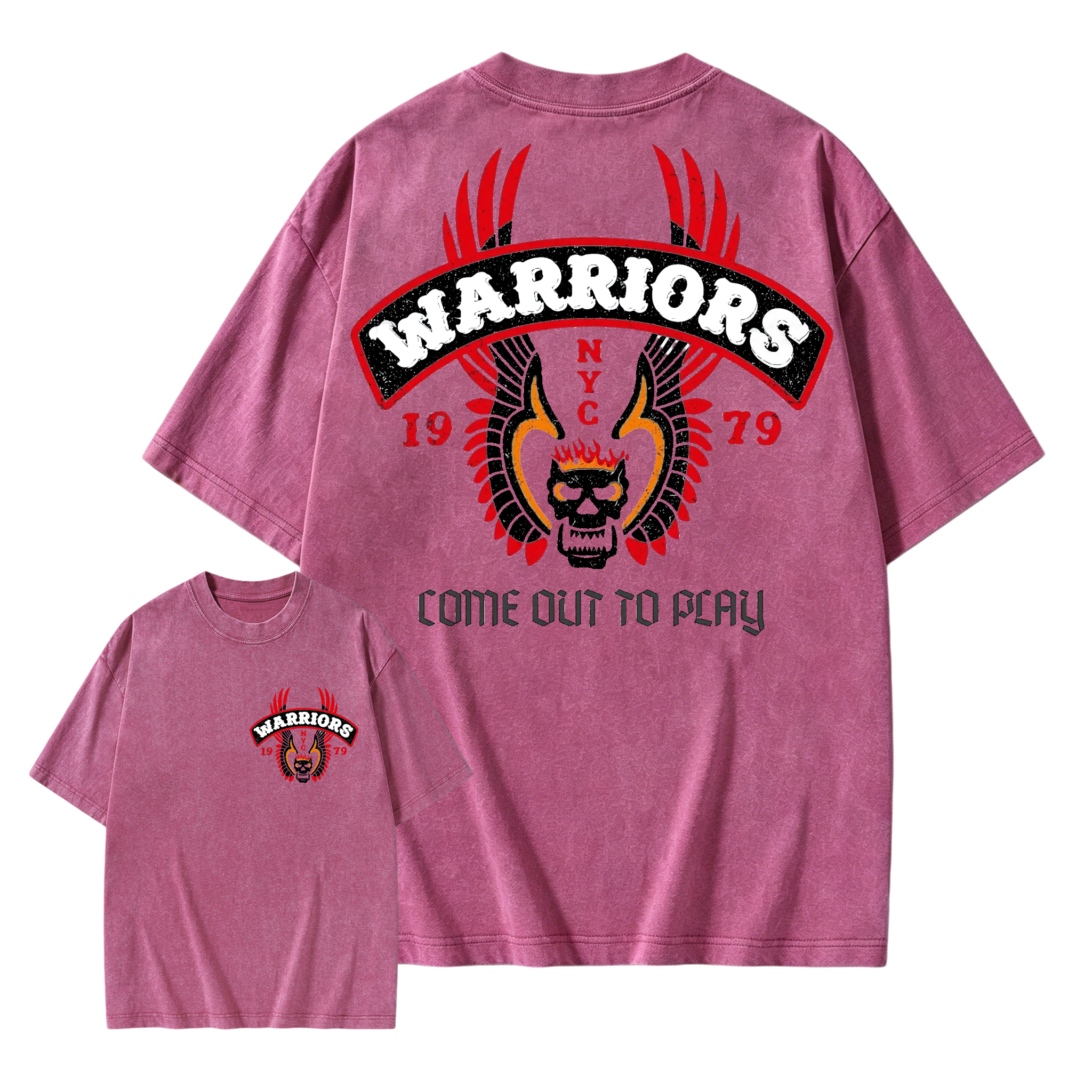 The Warriors "Come Out To Play" 1979 Retro Movie Washed T-shirt