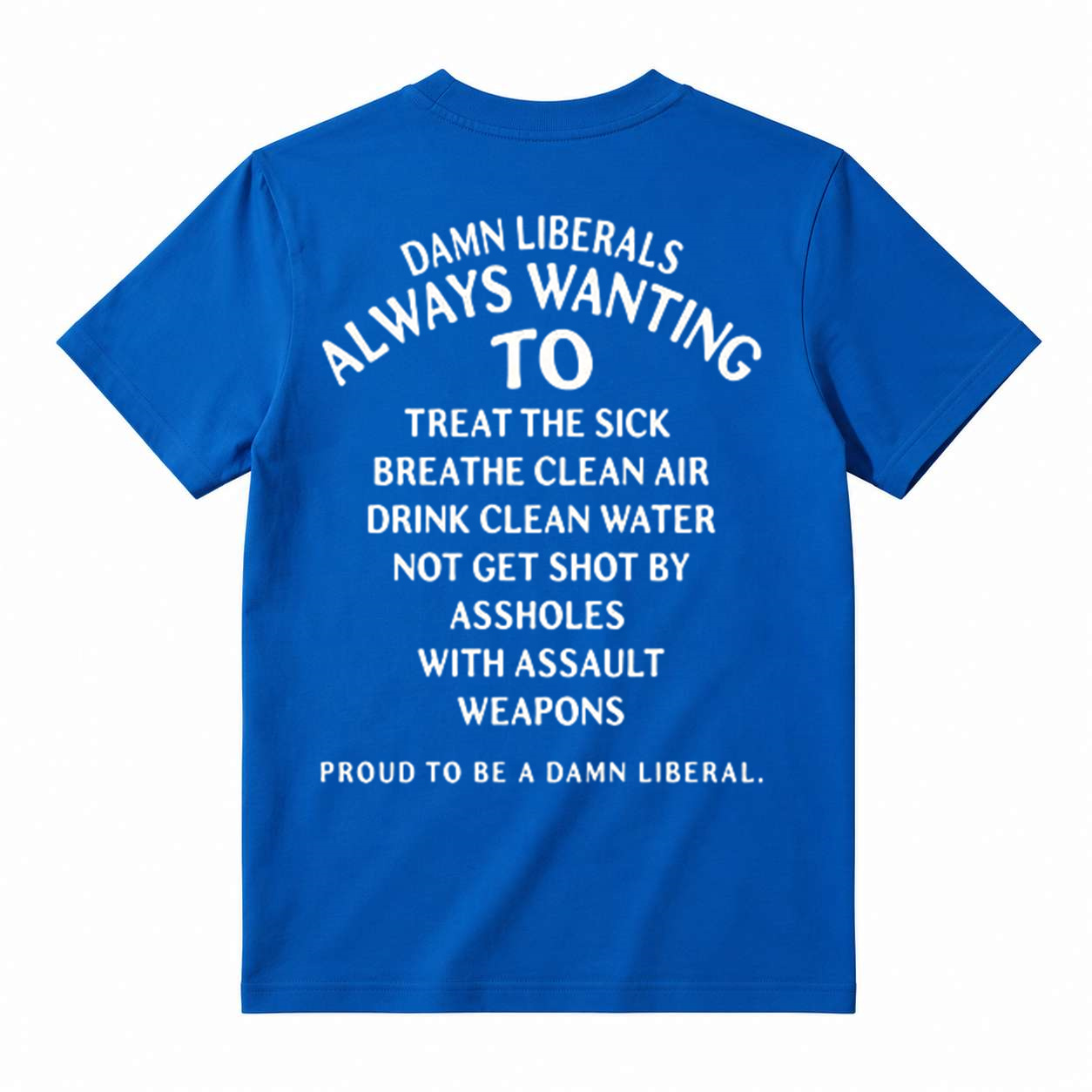 Damn Liberals Always Wanting Political Sarcasm Graphic T-Shirt