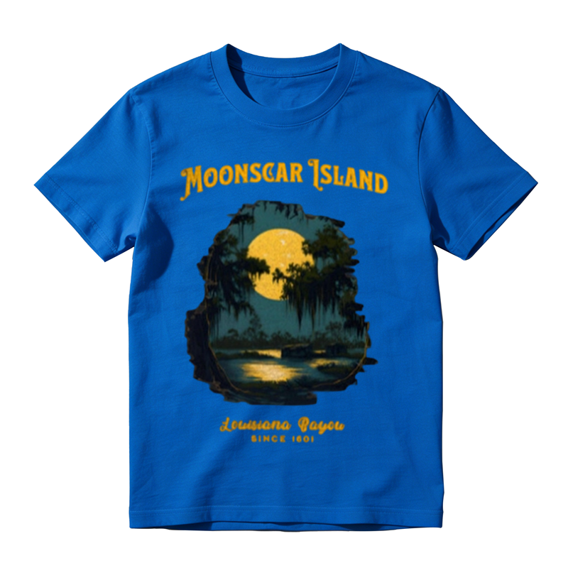 Moonscar Island Louisiana Bayou Vintage Graphic T-Shirt