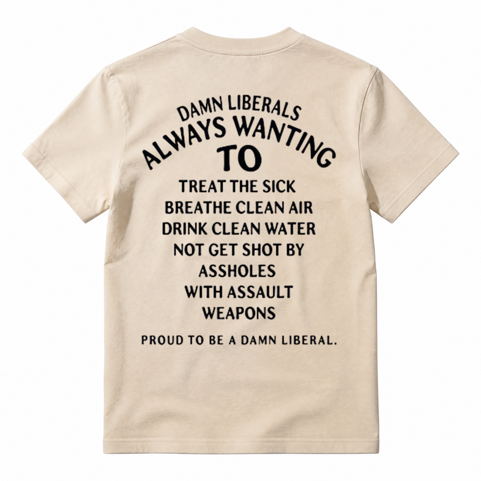 Damn Liberals Always Wanting Political Sarcasm Graphic T-Shirt