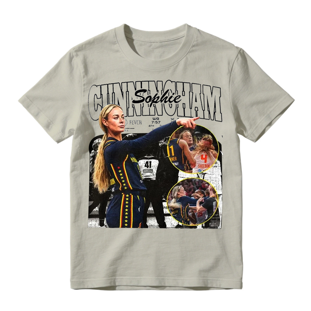 Sophie Cunningham Pointing Meme Retro Graphic T-Shirt