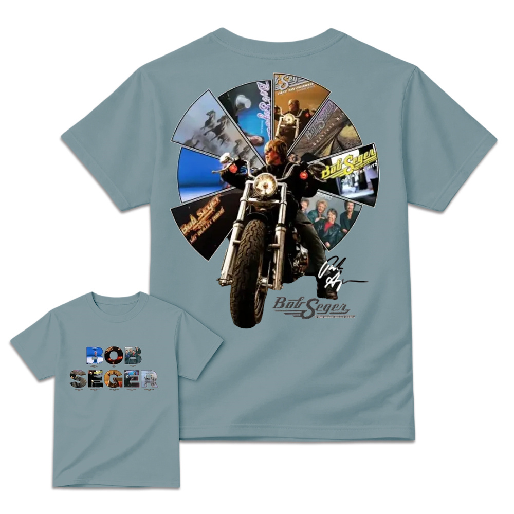 Bob Seger Roll Me Away Motorcycle Rock Band Fans Vintage Graphic T Shirt