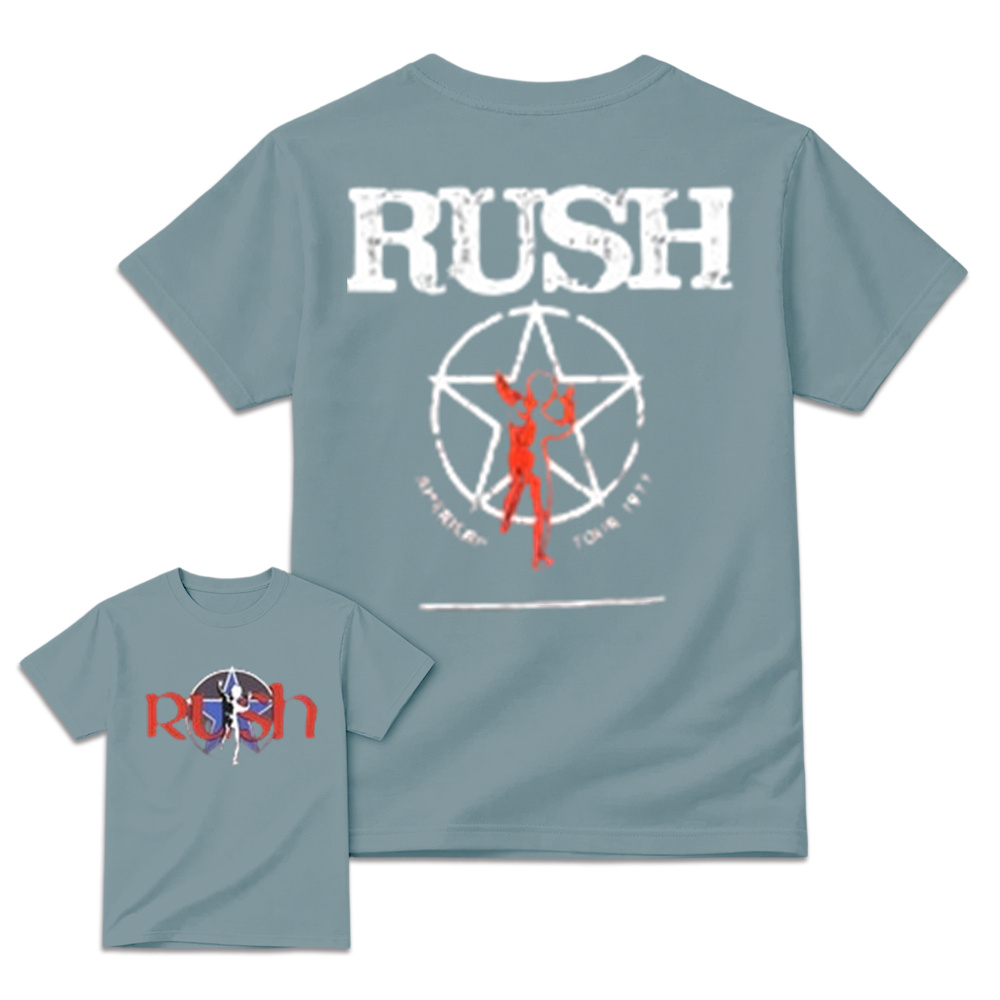 Classic Rock Starman Logo T-Shirt - Vintage Retro Double Sided Concert Graphic Tee