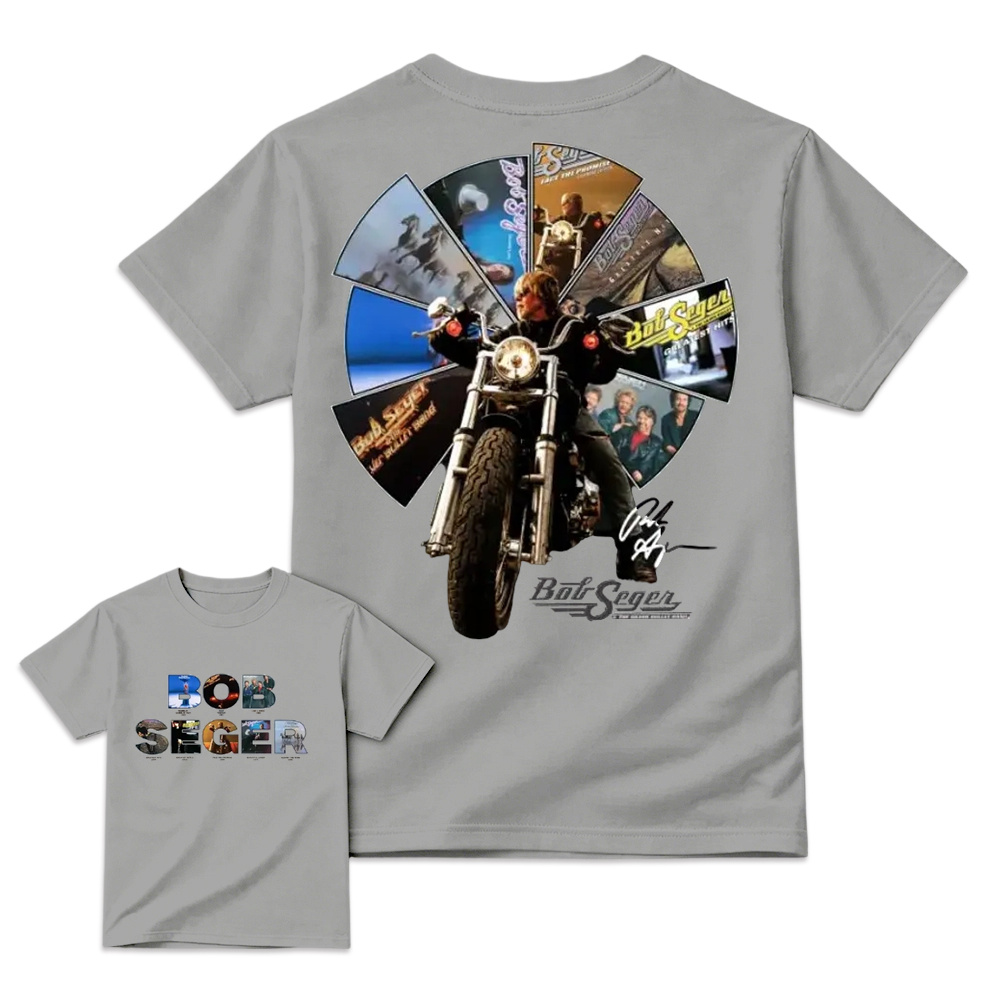 Bob Seger Roll Me Away Motorcycle Rock Band Fans Vintage Graphic T Shirt