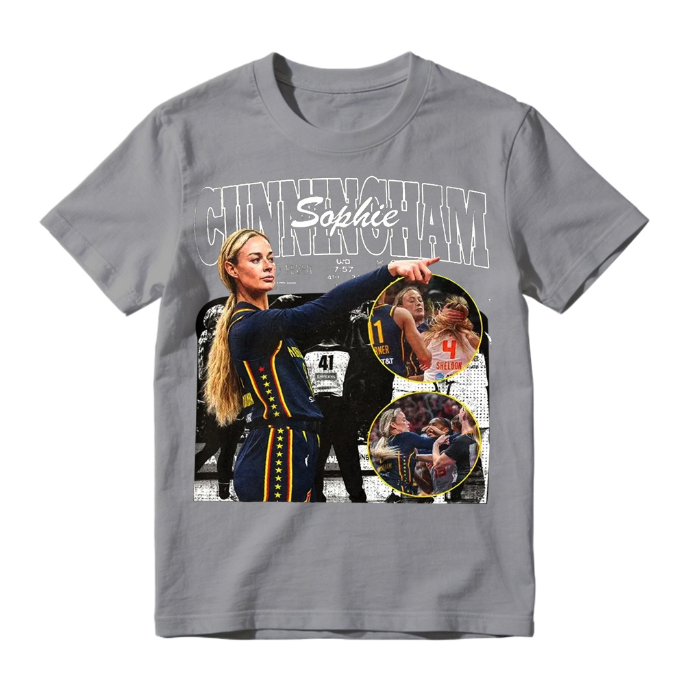 Sophie Cunningham Pointing Meme Retro Graphic T-Shirt