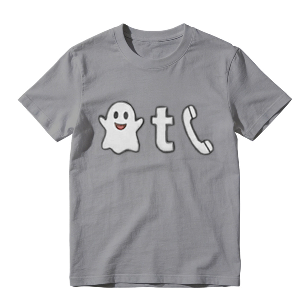 Funny Ghosted Meme Print T-Shirt, Creative Casual Graphic T-Shirt