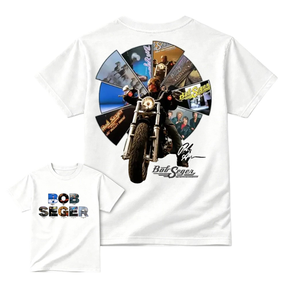 Bob Seger Roll Me Away Motorcycle Rock Band Fans Vintage Graphic T Shirt