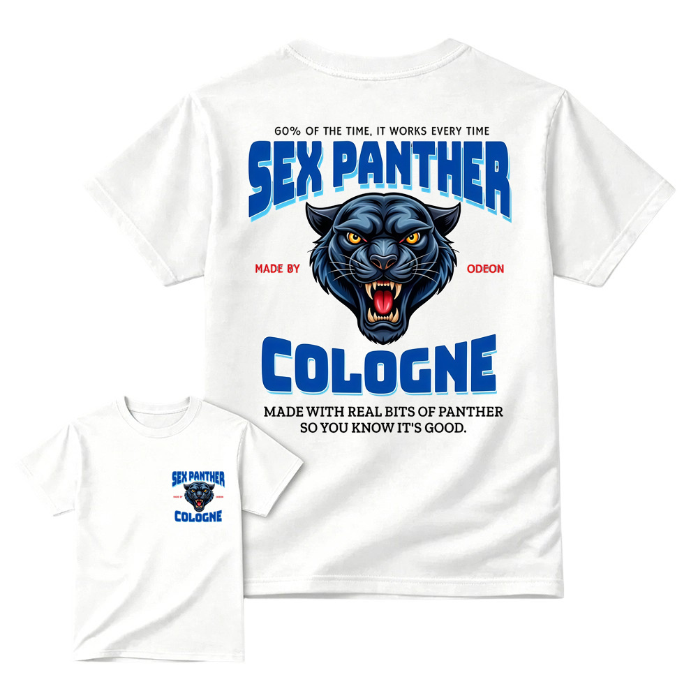 Sex Panther Cologne Funny Retro Movie Graphic T-Shirt
