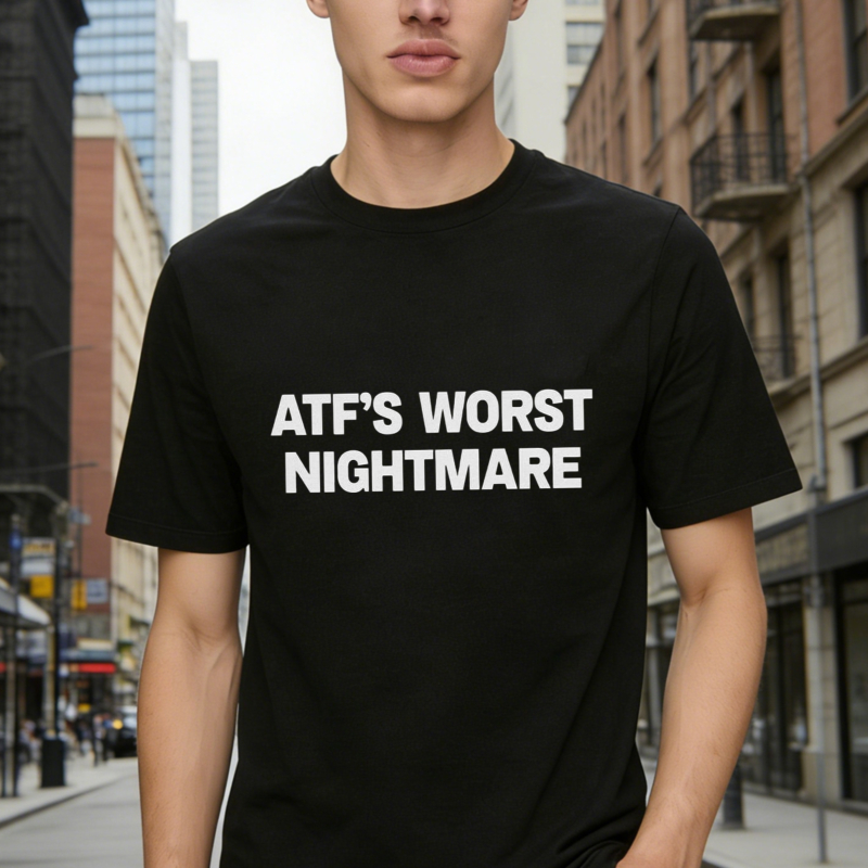 Atf S Worst Nightmare Text Graphic T-shirt