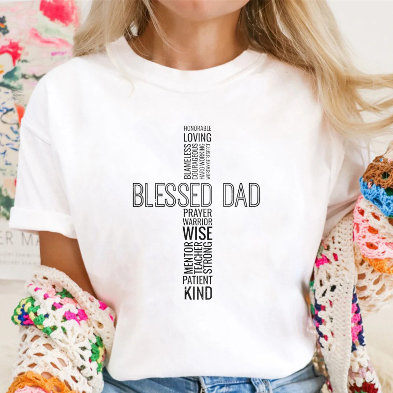 Blessed Dad Words Of Inspiration Unisex Classic T-shirt