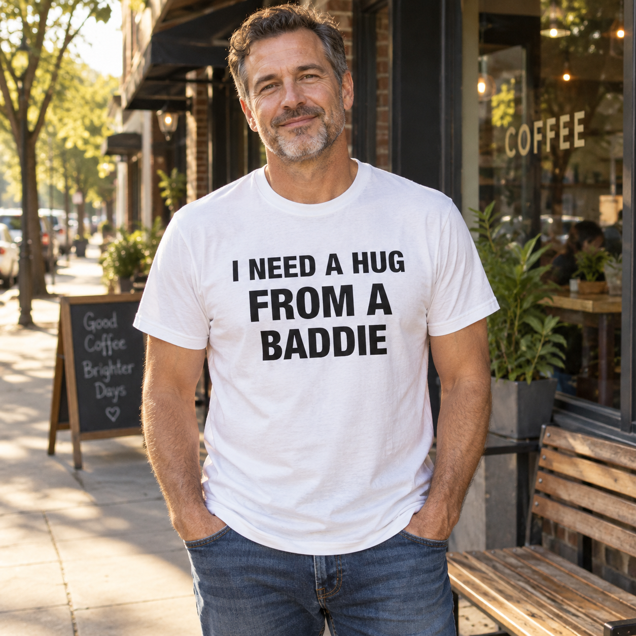 I Need A Hug From A Baddie Funny T-Shirt