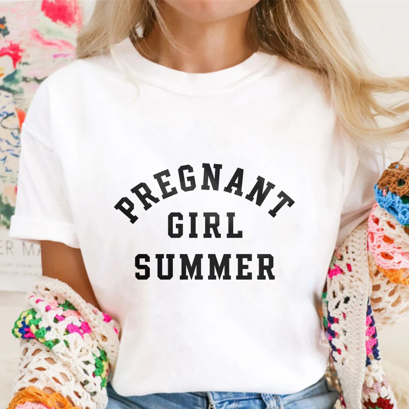 Pregnant Girl Summer Unisex Classic T-shirt