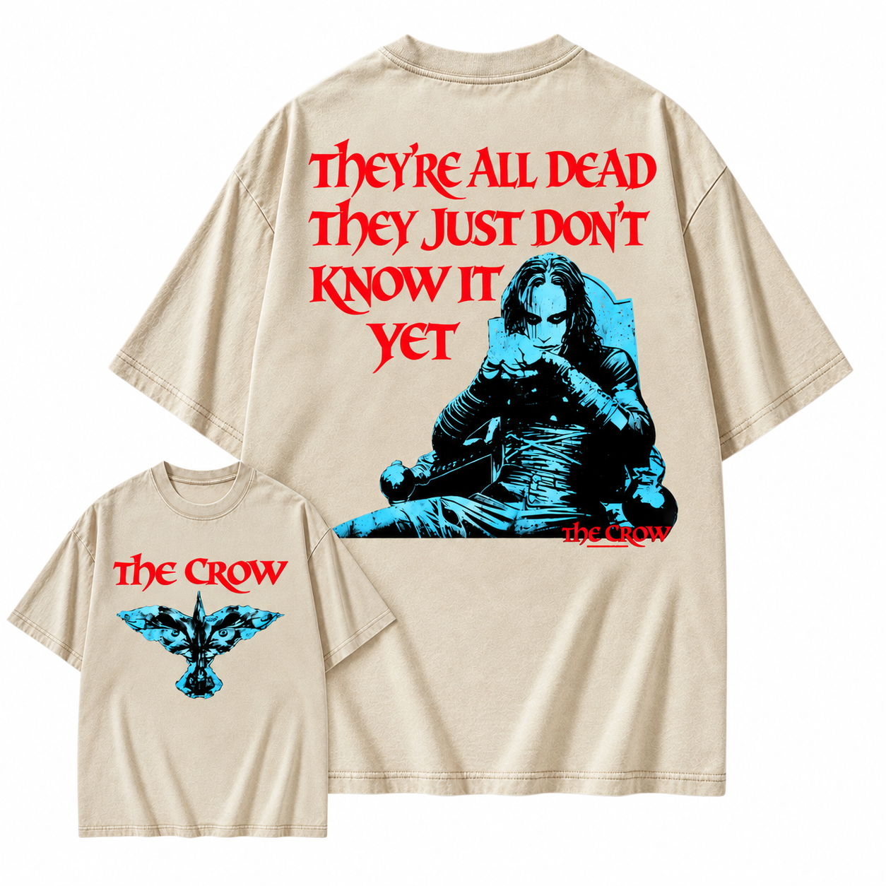 The Crow "They're All Dead They Just Don't Know It Yet" Graphic Washed T-shirt