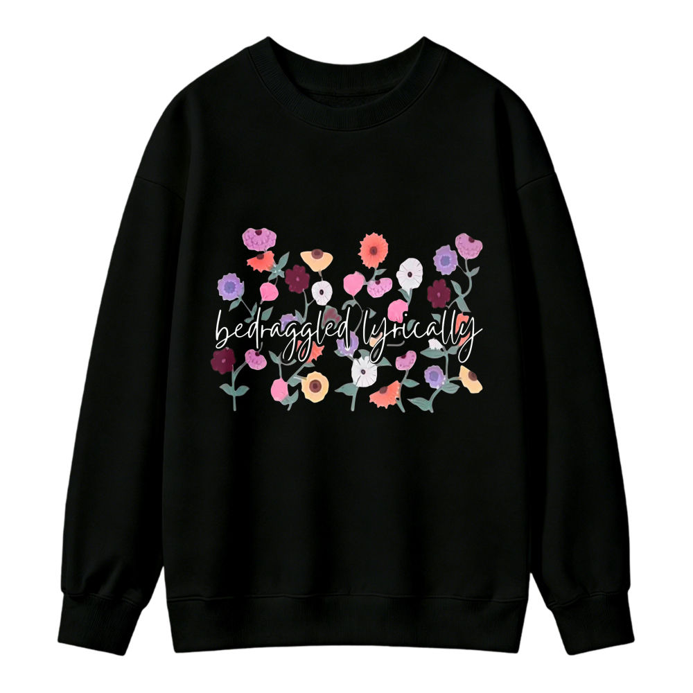 Colorful Floral Bouquet Print Sweatshirt