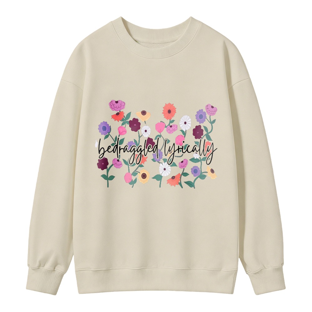 Colorful Floral Bouquet Print Sweatshirt