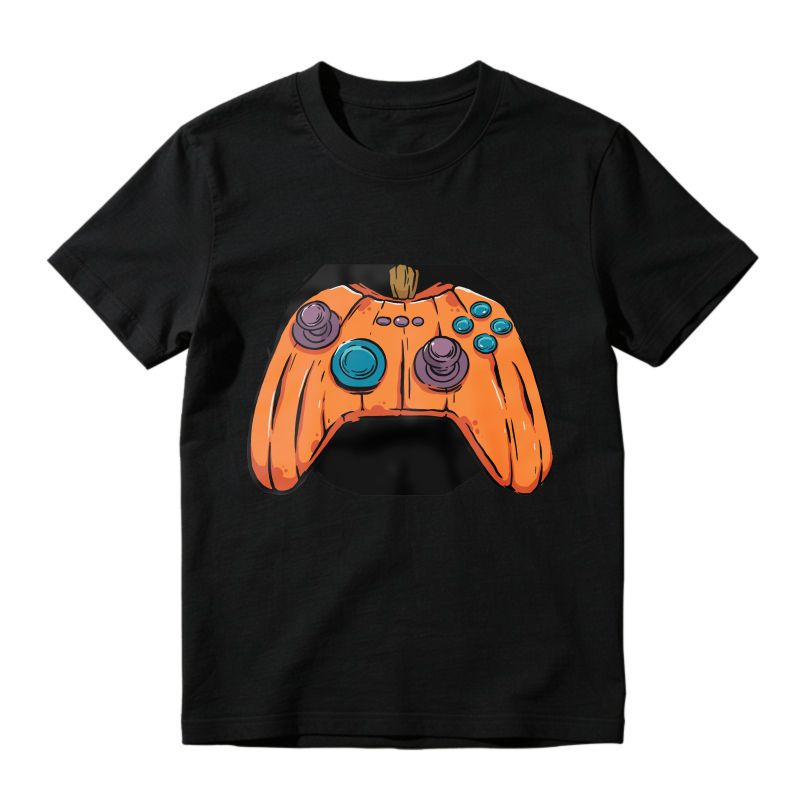 Orange Game Controller Graphic, Unisex Classic T-shirt
