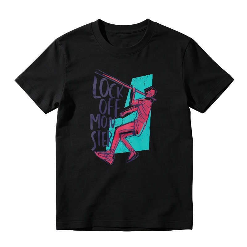 Lock Off Monster Silhouette Graphic, Unisex Classic T-shirt