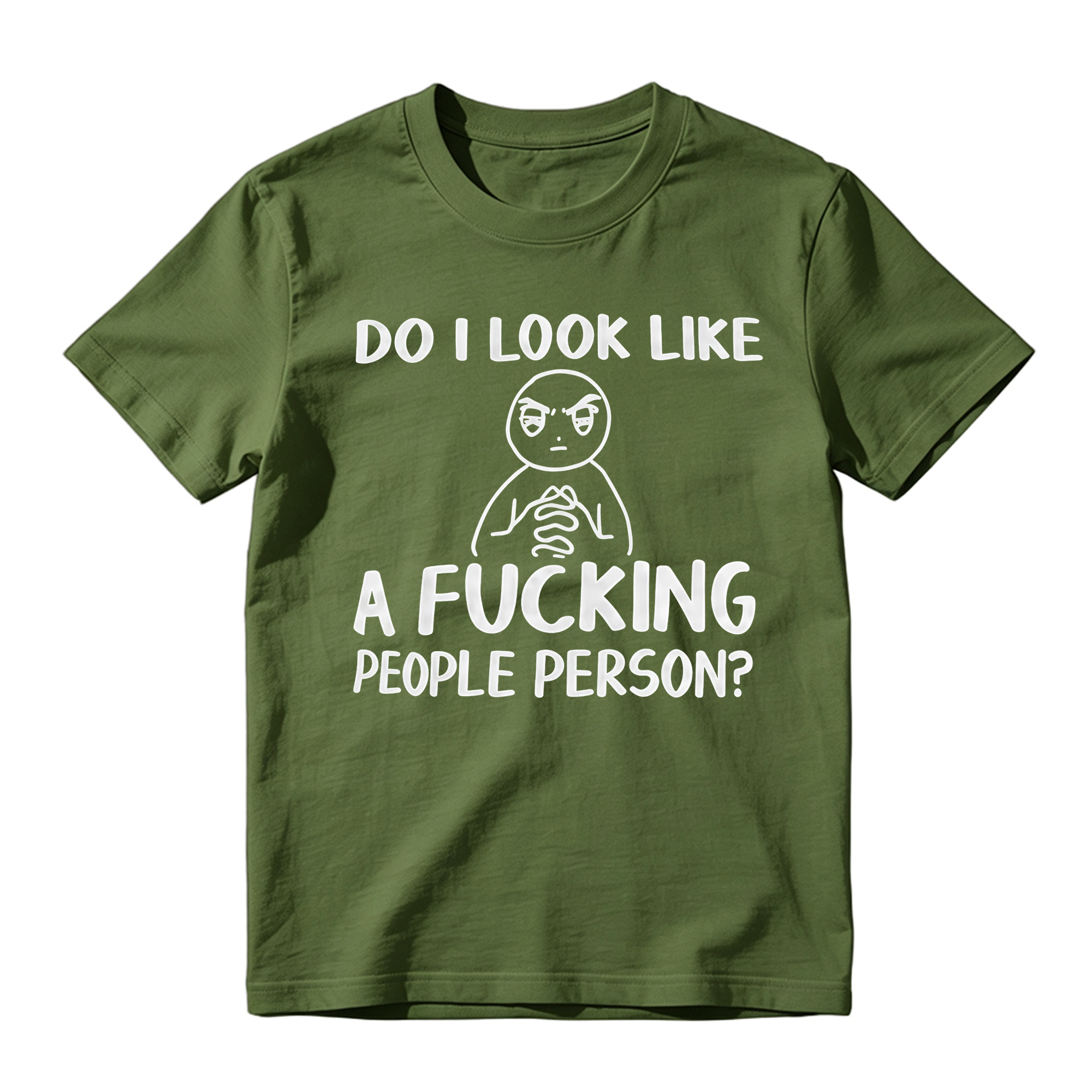 "Do I Look Like A People Person" Funny Sarcastic Graphic T-Shirt