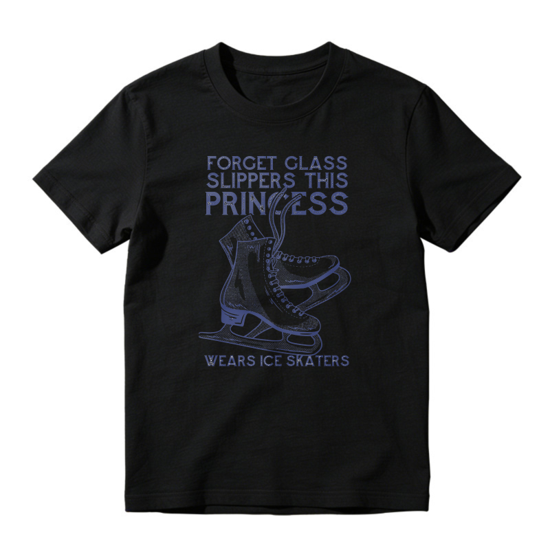 Forget Glass Slippers This Princess Wears Ice Skaters Graphic, Unisex Classic T-shirt