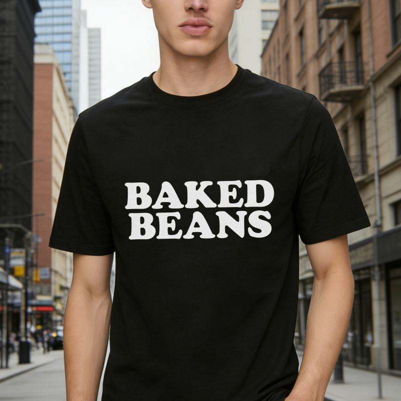 Baked Beans Text Graphic T-shirt