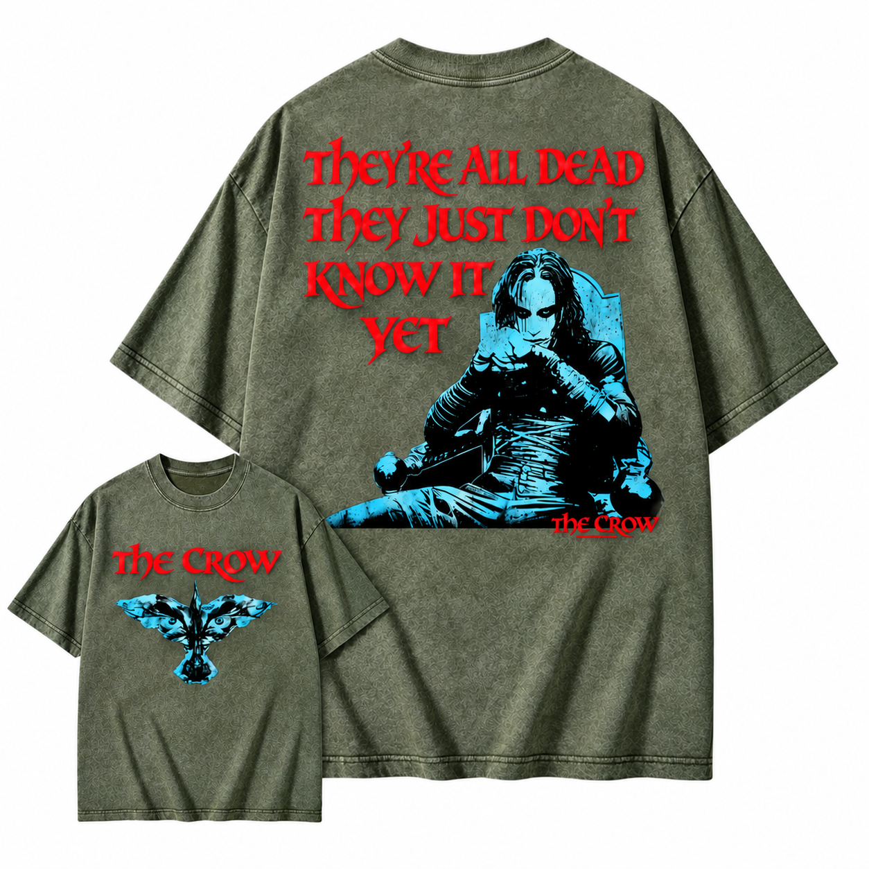The Crow "They're All Dead They Just Don't Know It Yet" Graphic Washed T-shirt