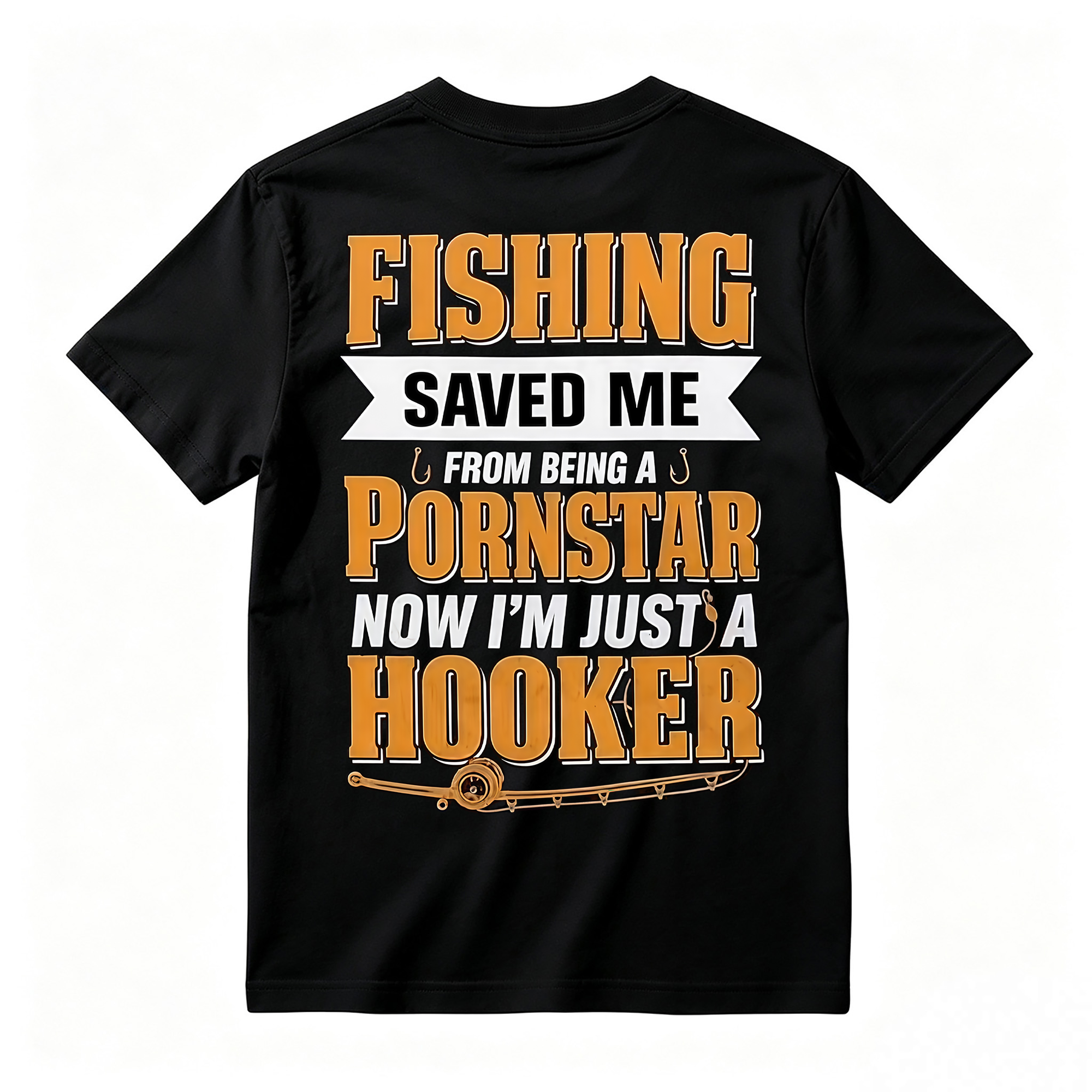 Funny Fishing Saved Me T-Shirt - Humor Graphic Tee for Anglers