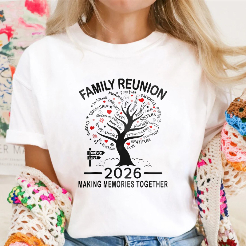 Family Reunion Tree 2026 Making Memories Together Unisex Classic T-shirt