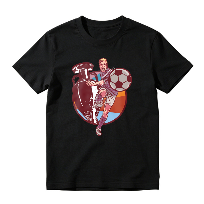 Soccer Player With Trophy And Ball Graphic, Unisex Classic T-shirt