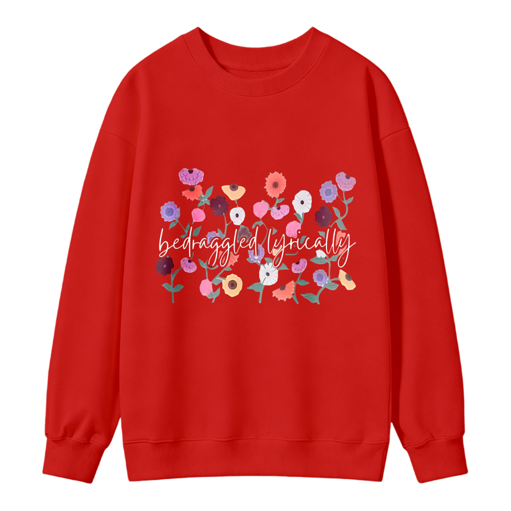 Colorful Floral Bouquet Print Sweatshirt