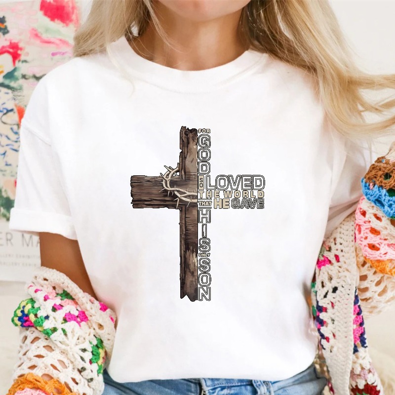 Cross With Bible Verse John 316 Unisex Classic T-shirt