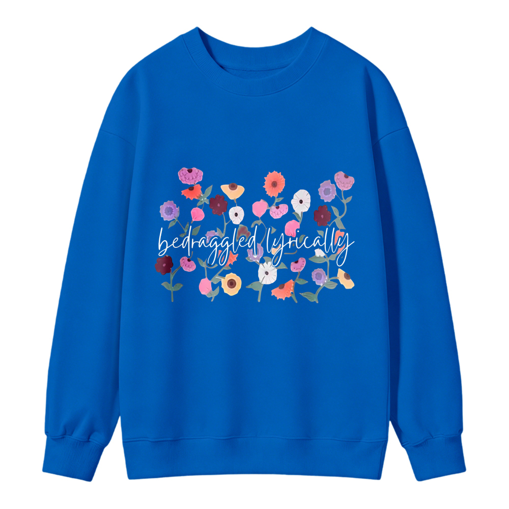 Colorful Floral Bouquet Print Sweatshirt
