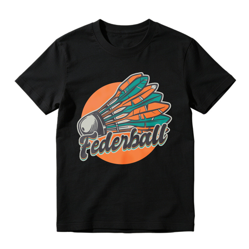 Retro Vintage Shuttlecock Federball Graphic, Unisex Classic T-shirt