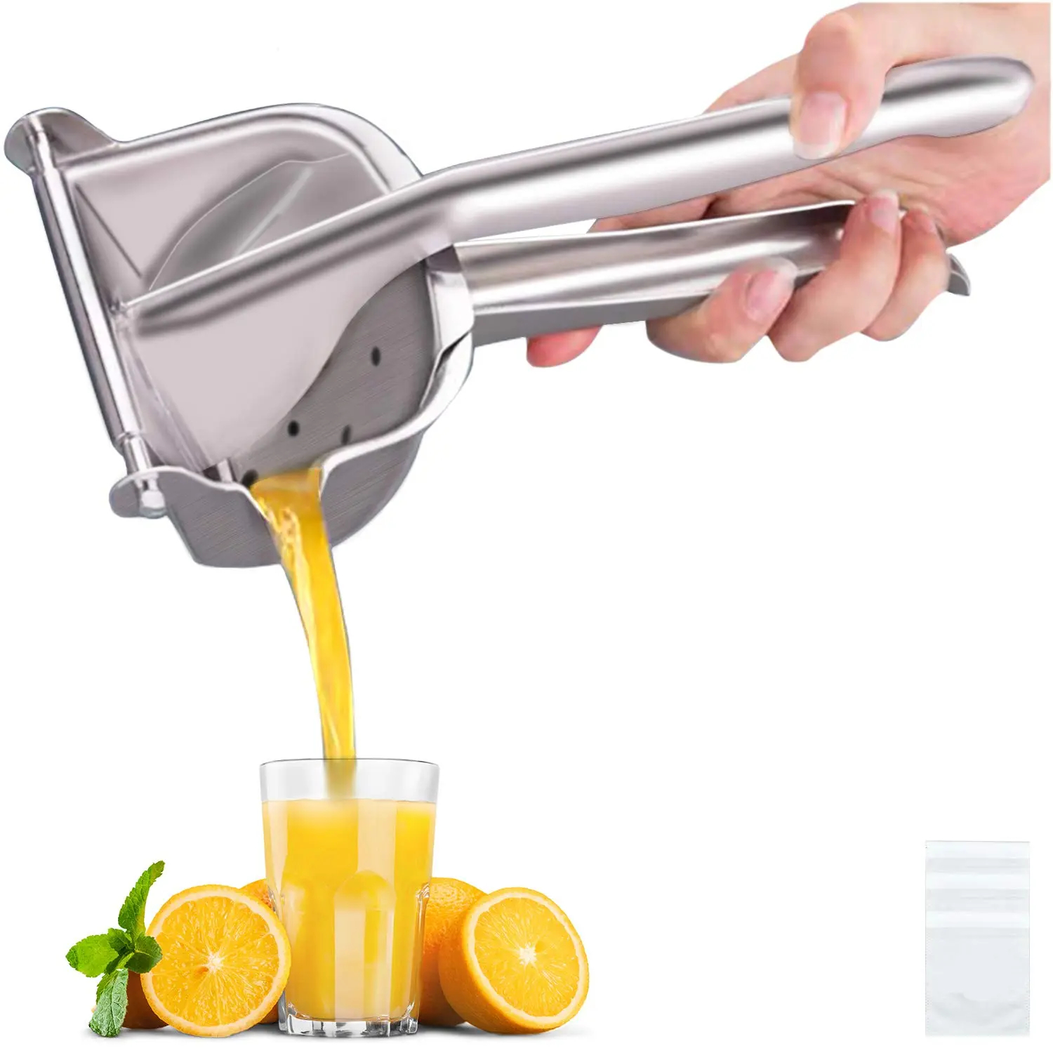 Manual Fruit Juicer - Kitchen Utensil & Gathering Essential, Fresh Juice Extractor Suitable for Outdoor Picnics & Restaurant Use, Utensils, Juicer Hand Press, Hand Juicer Squeezer