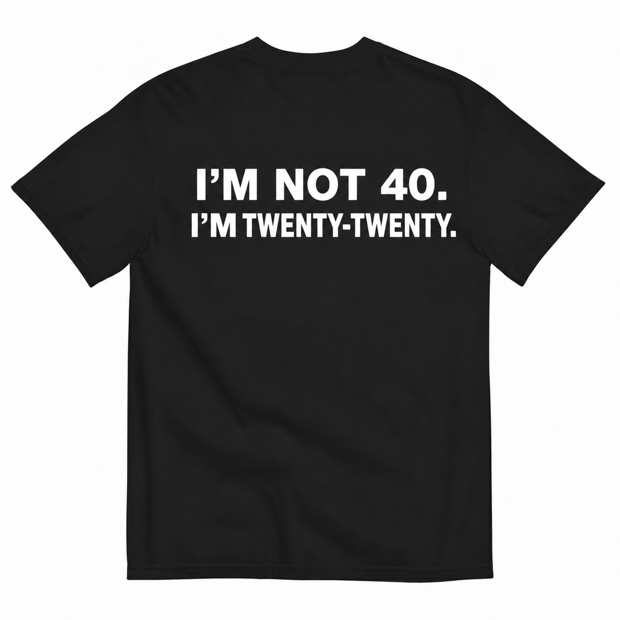 I'M NOT 40 I'M TWENTY  TWENTY T-SHIRT