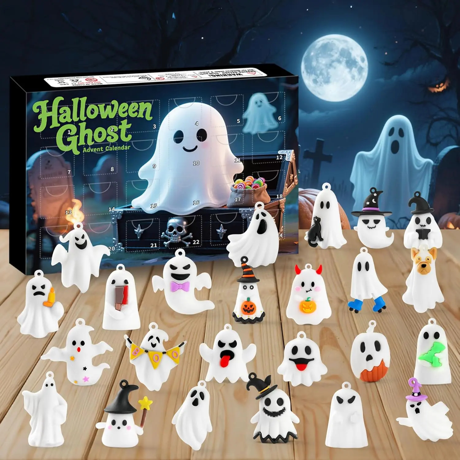 Halloween Gnome Advent Calendar 2026, 24 Day Halloween Countdown Calendar with 24 Collectible Gnome Toys, Boo Basket Stuffers, Halloween Gifts for Kids, Boys & Girls, Classroom Party Favors & Non-Candy Treats