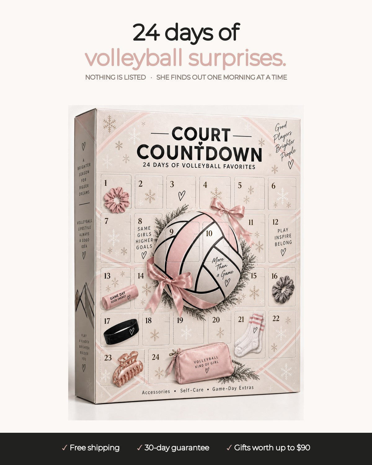 🏐 24-Day Volleyball Court Advent Calendar