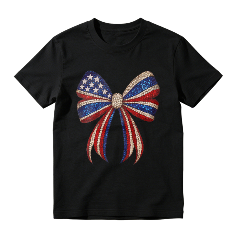 American Flag Bow Unisex Classic T-shirt