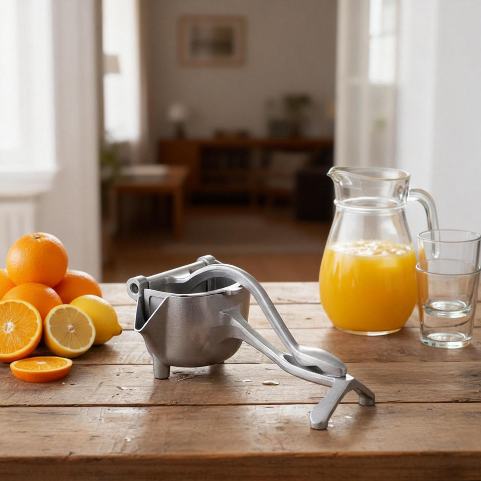 Manual Fruit Juicer - Kitchen Utensil & Gathering Essential, Fresh Juice Extractor Suitable for Outdoor Picnics & Restaurant Use, Utensils, Juicer Hand Press, Hand Juicer Squeezer