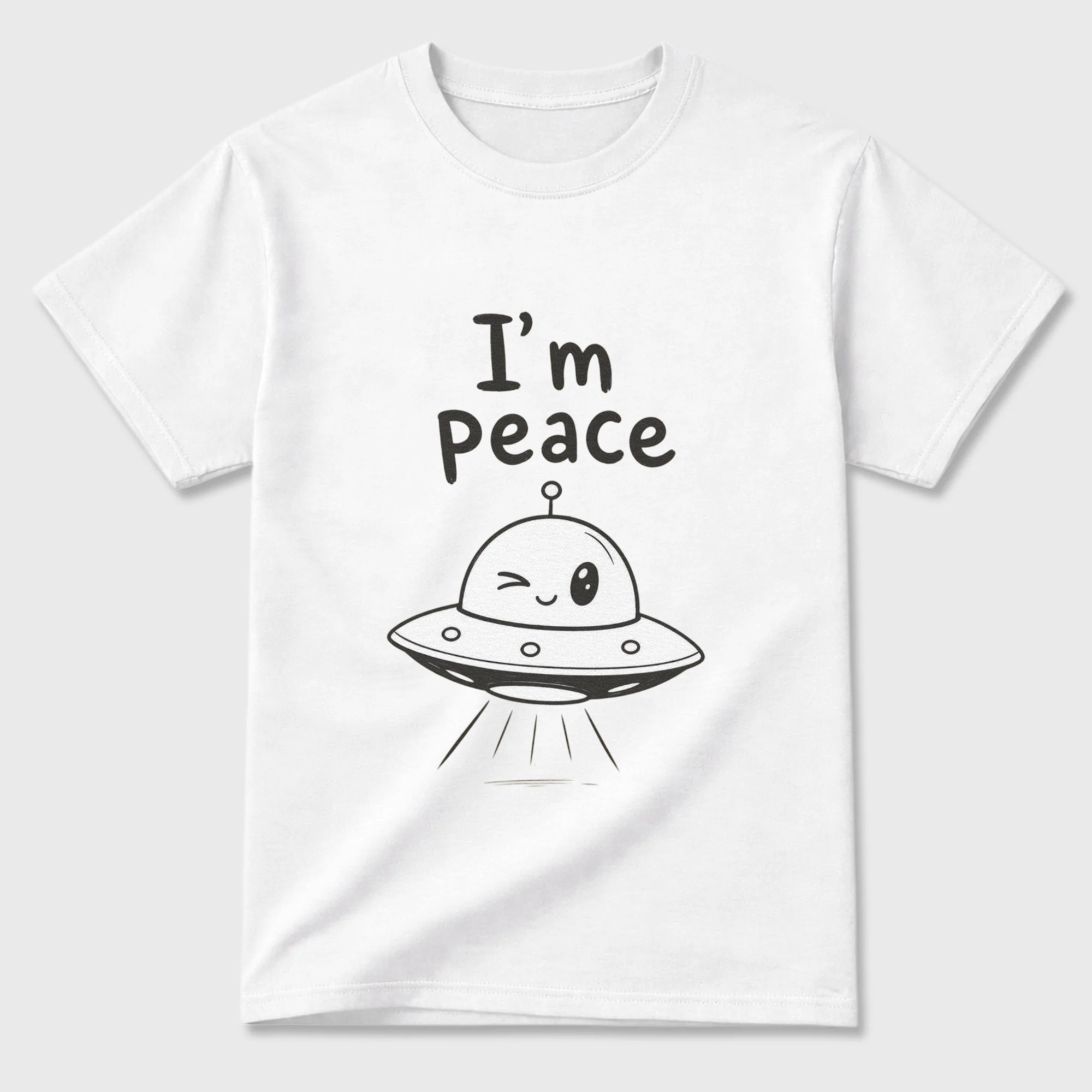 Cotton T-shirt Unisex - I'm peace