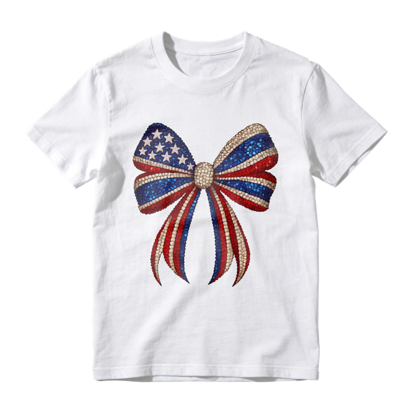 American Flag Bow Unisex Classic T-shirt