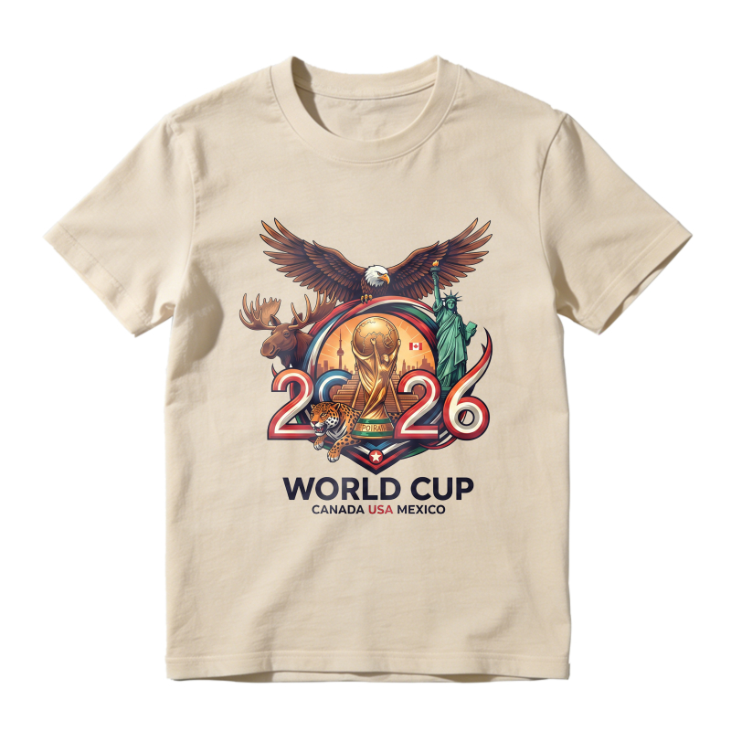 2026 World Cup Canada Usa Mexico Eagle Moose Statue Unisex Classic T-shirt