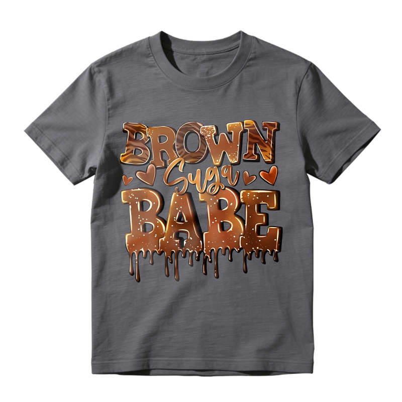 Brown Sugar Babe Dripping Chocolate Design Unisex Classic T-shirt