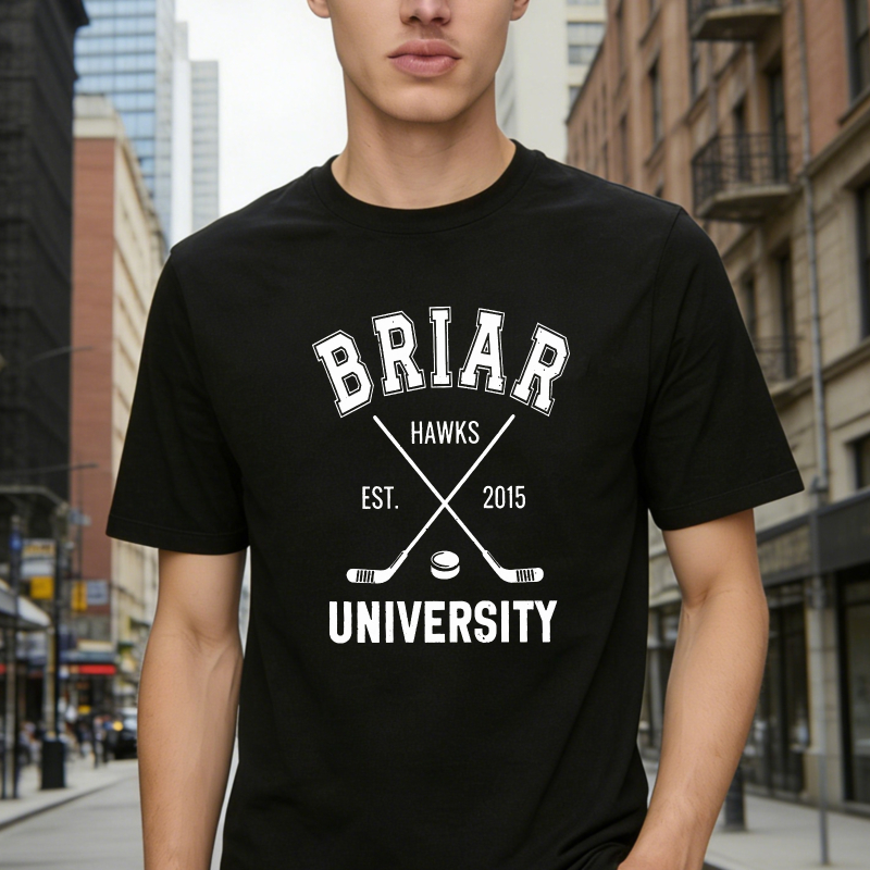 Briar Hawks University Hockey Team Est 2015 Unisex Classic T-shirt