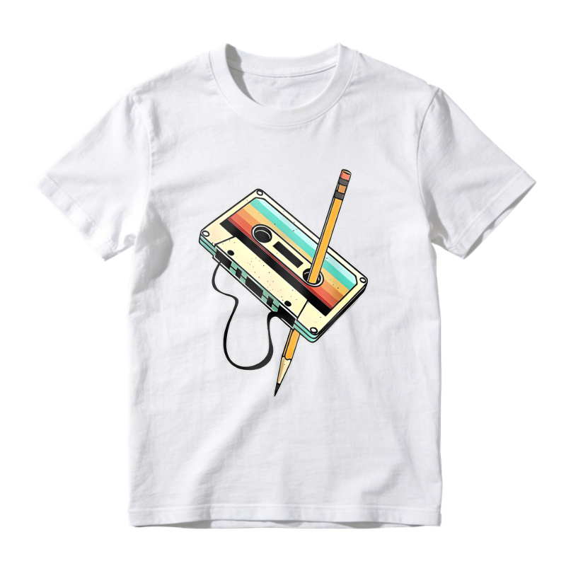 Cassette Tape With Pencil Unisex Classic T-shirt