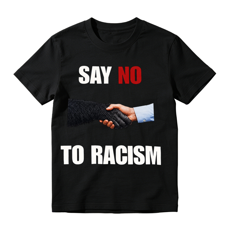 Say No to Racism Shirt – Equality Handshake Graphic Tee for Men & Women