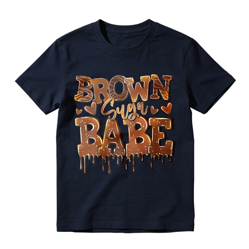 Brown Sugar Babe Dripping Chocolate Design Unisex Classic T-shirt
