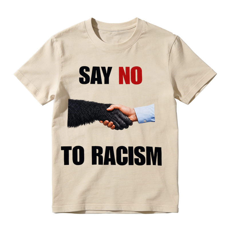 Say No to Racism Shirt – Equality Handshake Graphic Tee for Men & Women