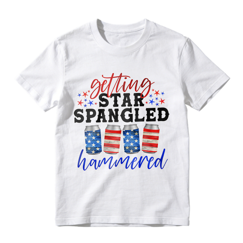 Star Spangled Hammered Design Unisex Classic T-shirt